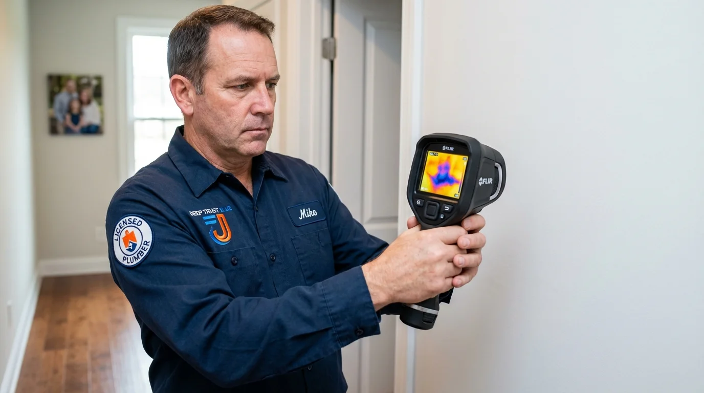 Thermal imaging leak detection by Johns Plumbing LLC in Albia